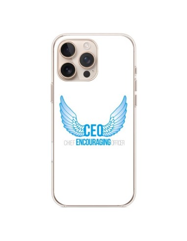 Coque iPhone 16 Pro Max CEO Chief Encouraging Officer Bleu - Shop Gasoline