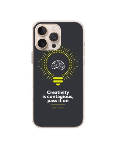 Coque iPhone 16 Pro Max Creativity is contagious, Einstein - Shop Gasoline