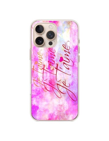 Coque iPhone 16 Pro Max Je t'aime I Love You - Ebi Emporium