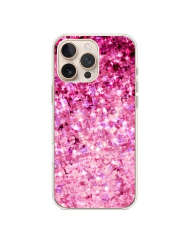 Coque iPhone 16 Pro Max Romance Me Paillettes Roses - Ebi Emporium