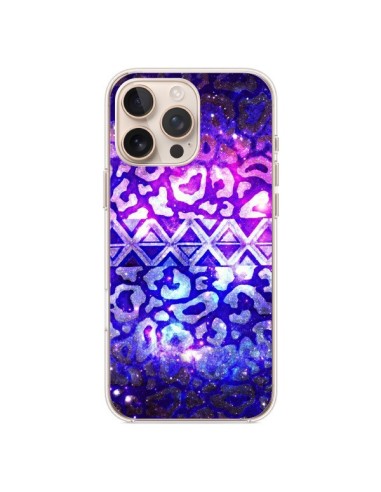 Coque iPhone 16 Pro Max Tribal Leopard Galaxy - Ebi Emporium