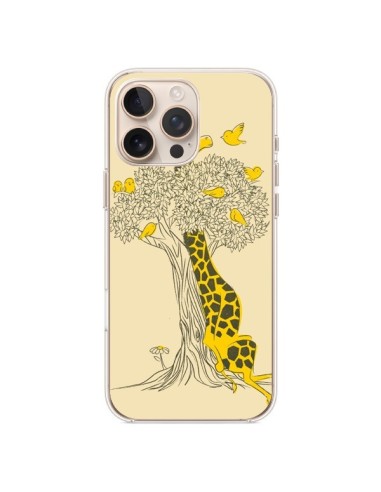 Cover iPhone 16 Pro Max Giraffa Amici Uccello - Jay Fleck