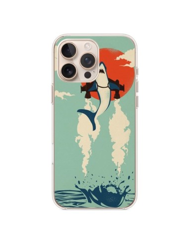 Coque iPhone 16 Pro Max Requin Avion Volant - Jay Fleck