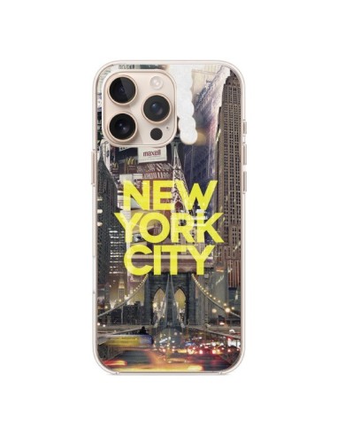 Coque iPhone 16 Pro Max New York City Jaune - Javier Martinez