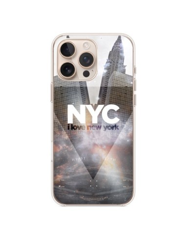 Coque iPhone 16 Pro Max I Love New York City Gris - Javier Martinez