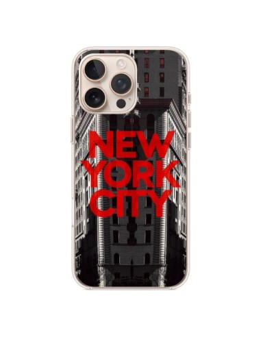 Coque iPhone 16 Pro Max New York City Rouge - Javier Martinez