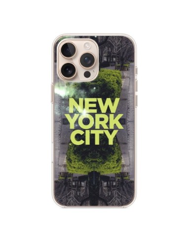 Coque iPhone 16 Pro Max New York City Vert - Javier Martinez