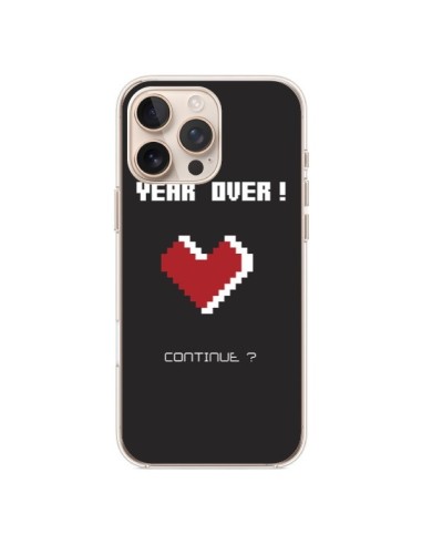 Coque iPhone 16 Pro Max Year Over Love Coeur Amour - Julien Martinez