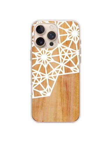 Coque iPhone 16 Pro Max Frozen Stars Etoile Bois Azteque Aztec Tribal - Jenny Mhairi