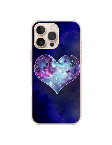 Coque iPhone 16 Pro Max Nebula Heart Coeur Galaxie - Jonathan Perez