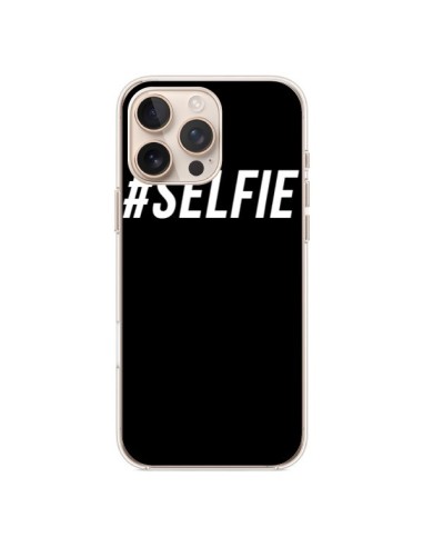 Cover iPhone 16 Pro Max Hashtag Selfie Bianco Verticale - Jonathan Perez