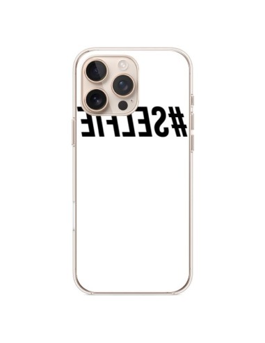 Coque iPhone 16 Pro Max Hashtag Selfie Noir Inversé - Jonathan Perez