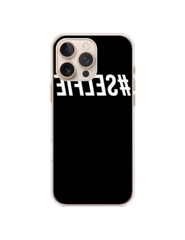 Coque iPhone 16 Pro Max Hashtag Selfie Blanc Inversé - Jonathan Perez