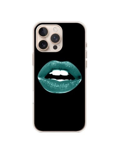 Coque iPhone 16 Pro Max Lèvres Bleues - Jonathan Perez