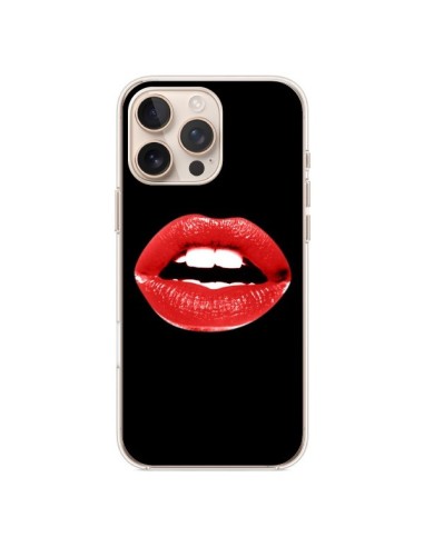 Coque iPhone 16 Pro Max Lèvres Rouges - Jonathan Perez