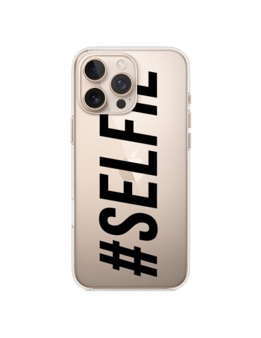 Coque iPhone 16 Pro Max Hashtag Selfie Transparente - Jonathan Perez