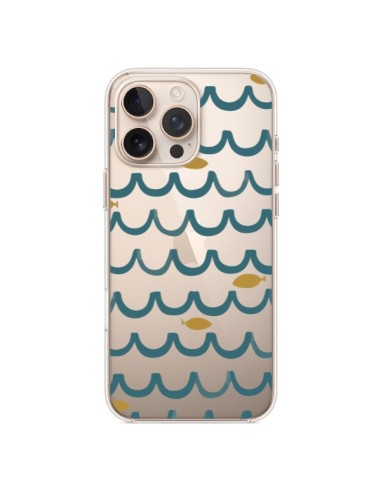 Cover iPhone 16 Pro Max Pesce Acqua Trasparente - Dricia Do