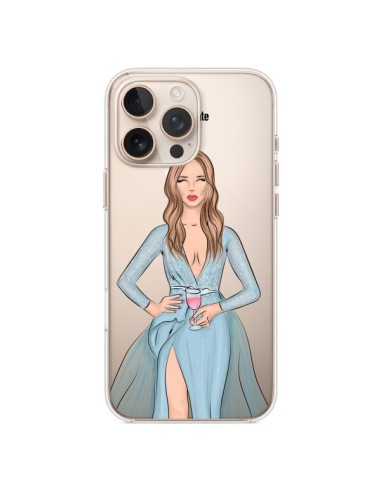 Coque iPhone 16 Pro Max Cheers Diner Gala Champagne Transparente - kateillustrate