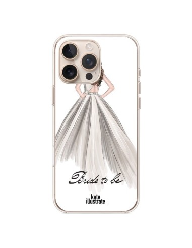 Coque iPhone 16 Pro Max Bride To Be Mariée Mariage - kateillustrate