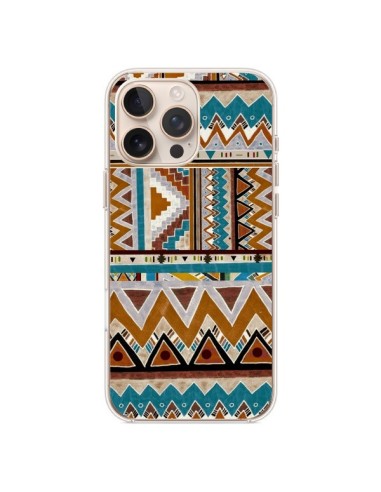 Cover iPhone 16 Pro Max Azteco Verde Marrone - Kris Tate