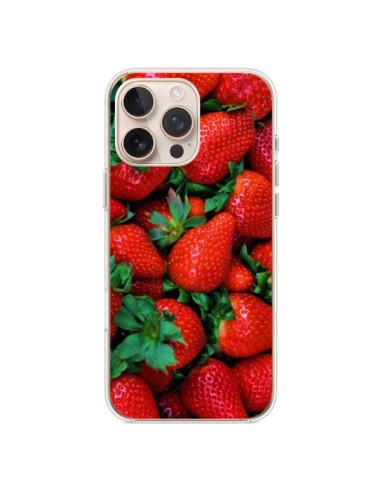 Coque iPhone 16 Pro Max Fraise Strawberry Fruit - Laetitia