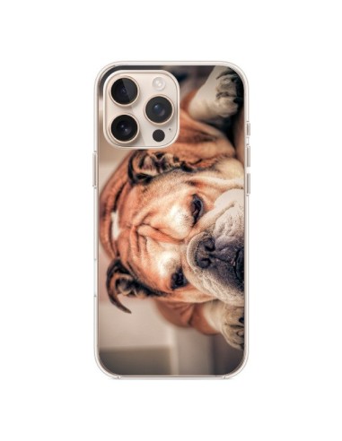 Coque iPhone 16 Pro Max Chien Bulldog Dog - Laetitia