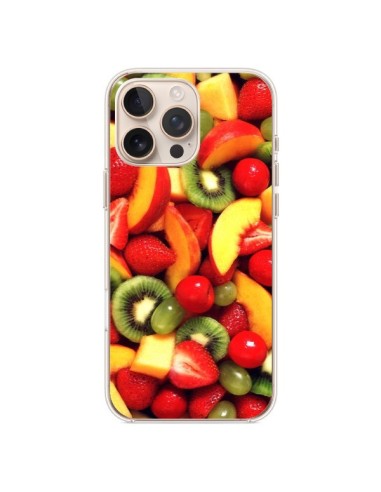 Coque iPhone 16 Pro Max Fruit Kiwi Fraise - Laetitia