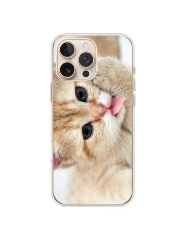 Coque iPhone 16 Pro Max Chat Cat Tongue - Laetitia