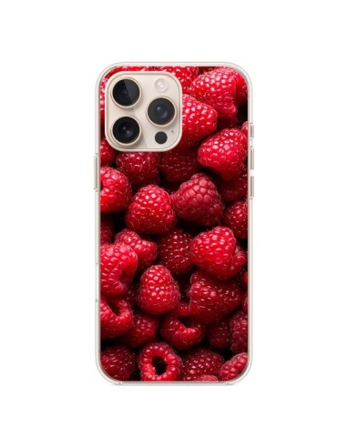 Coque iPhone 16 Pro Max Framboise Raspberry Fruit - Laetitia