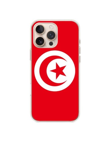 Coque iPhone 16 Pro Max Drapeau Tunisie Tunisien - Laetitia