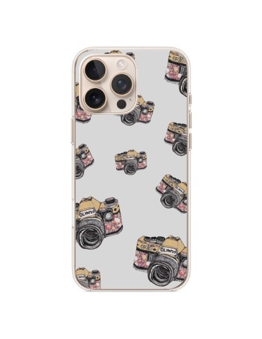 Coque iPhone 16 Pro Max Appareil photo vintage Rose - Laetitia