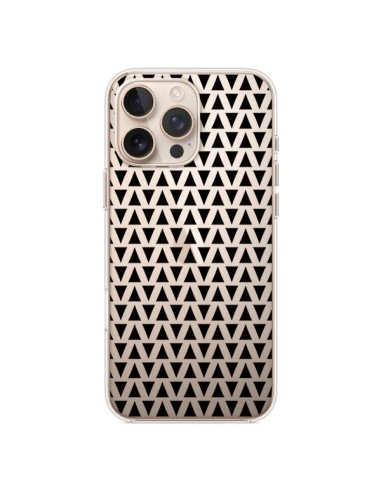 iPhone 16 Pro Max Case Triangle Romi Aztec Black Clear - Laetitia