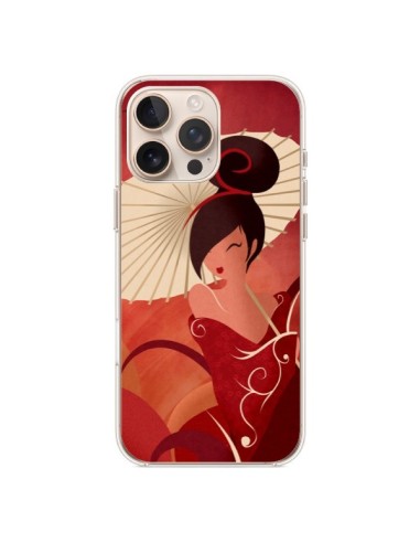 Coque iPhone 16 Pro Max Sakura Asian Geisha - LouJah