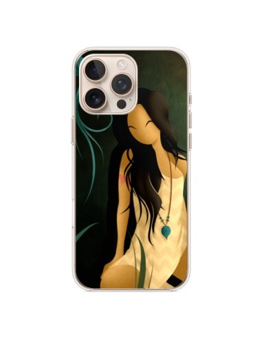 Coque iPhone 16 Pro Max Femme Indienne Pocahontas - LouJah