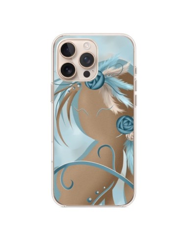 Coque iPhone 16 Pro Max Femme Plume Zoey Woman Feather - LouJah