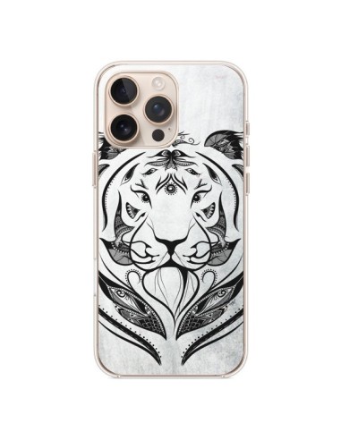 Coque iPhone 16 Pro Max Tattoo Tiger Tigre - LouJah