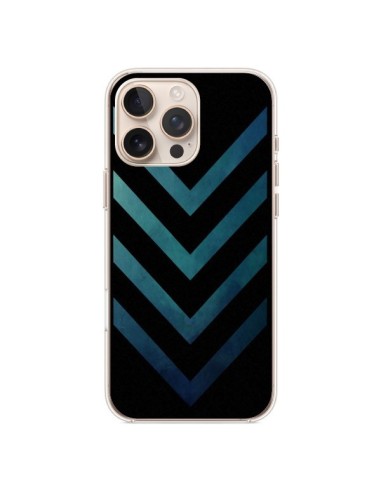 Coque iPhone 16 Pro Max Blue Black Arrow Fleche - LouJah