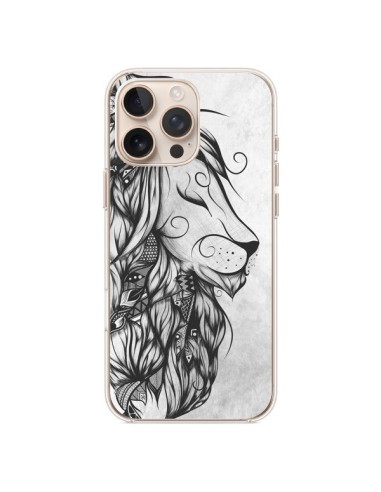 Coque iPhone 16 Pro Max Poetic Lion Noir Blanc - LouJah