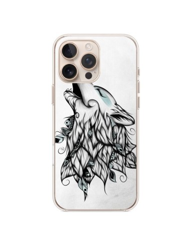 Coque iPhone 16 Pro Max The Wolf Loup Noir - LouJah