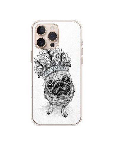 Coque iPhone 16 Pro Max Indian Dog Chien Indien Chef Couronne - LouJah