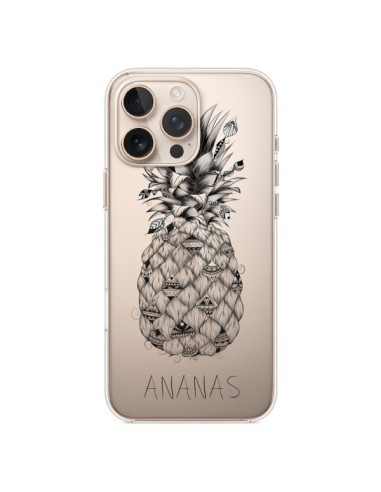 Coque iPhone 16 Pro Max Ananas Fruit Transparente - LouJah