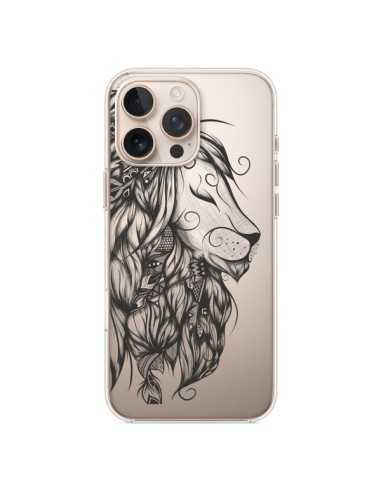 Coque iPhone 16 Pro Max Lion Poétique Transparente - LouJah