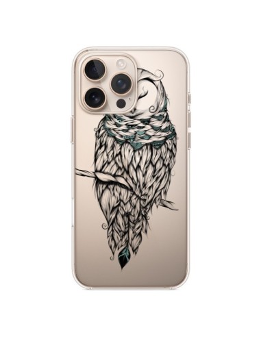 Cover iPhone 16 Pro Max Gufo Inverno Trasparente - LouJah