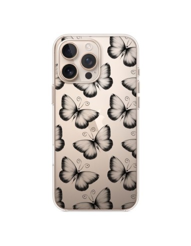 Coque iPhone 16 Pro Max Papillons Transparente Transparente - LouJah