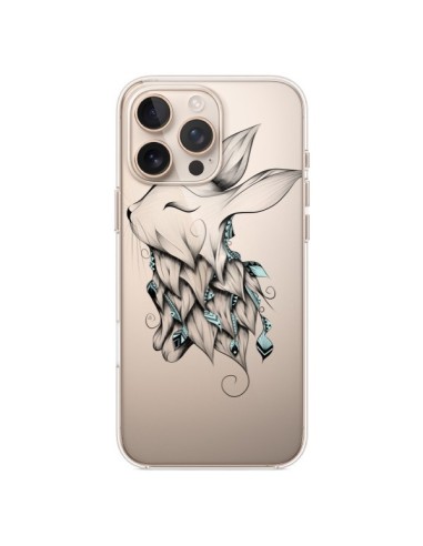 Coque iPhone 16 Pro Max Lapin Transparente - LouJah