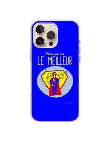 Coque iPhone 16 Pro Max Le meilleur Papa Fête des Pères - Leellouebrigitte