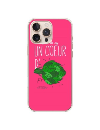 Coque iPhone 16 Pro Max Toi tu as un coeur d'artichaut - Leellouebrigitte