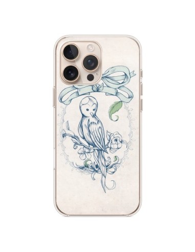 Coque iPhone 16 Pro Max Bird Oiseau Mignon Vintage - Lassana