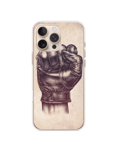 Coque iPhone 16 Pro Max Fight Poing Cuir - Lassana