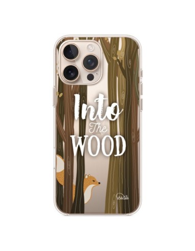 Coque iPhone 16 Pro Max Into The Wild Renard Bois Transparente - Lolo Santo